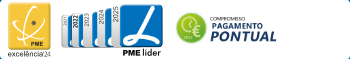 Certificados: PME Excelência, PME Líder, Pagamento Pontual