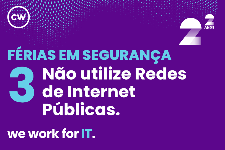 Férias em Segurança: Não utilize Redes de Internet Públicas. Férias em Segurança: Não utilize Redes de Internet Públicas.