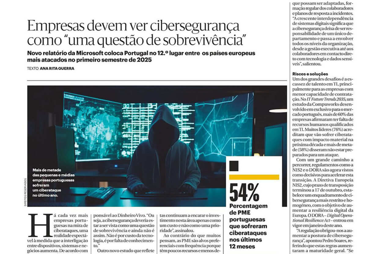 Na Imprensa: Cibersegurança é “questão de sobrevivência” para as empresas